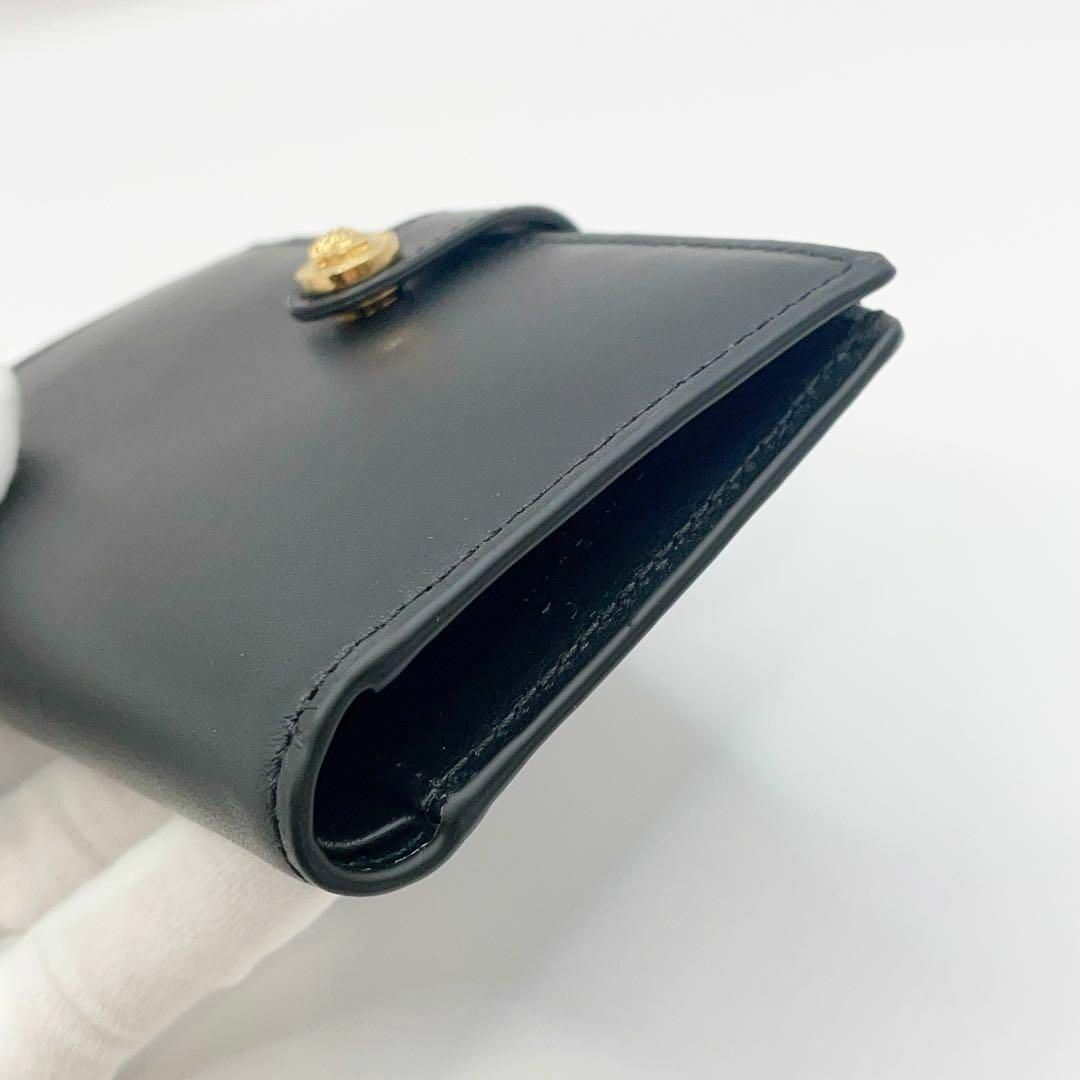 【新品未使用】VERSACE ヴェルサーチ　折り財布　二つ折り　ブラック