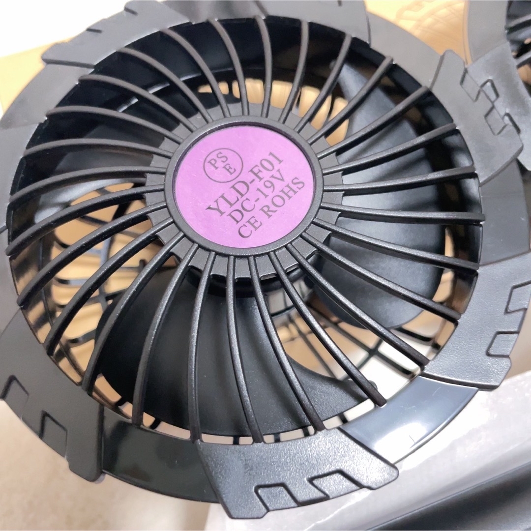 空調服専用❤️ファンバッテリーセット 19V 4段階 20000mAh 大容量の