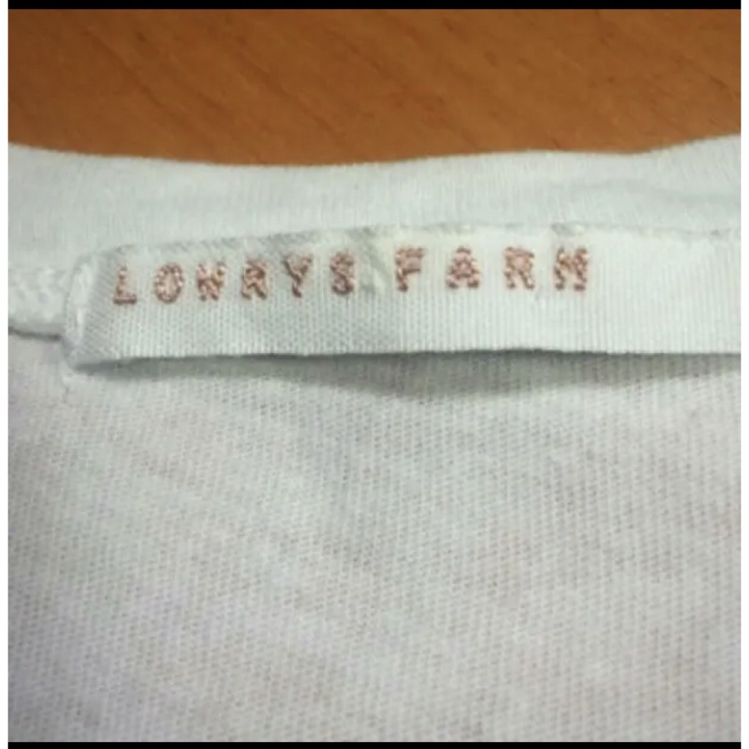 LOWRYS FARM(ローリーズファーム)のローリーズファームコットンカットソー レディースのトップス(カットソー(半袖/袖なし))の商品写真