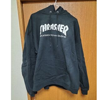 スラッシャー(THRASHER)のTHRASHER　ロゴパーカー　ブラック(パーカー)