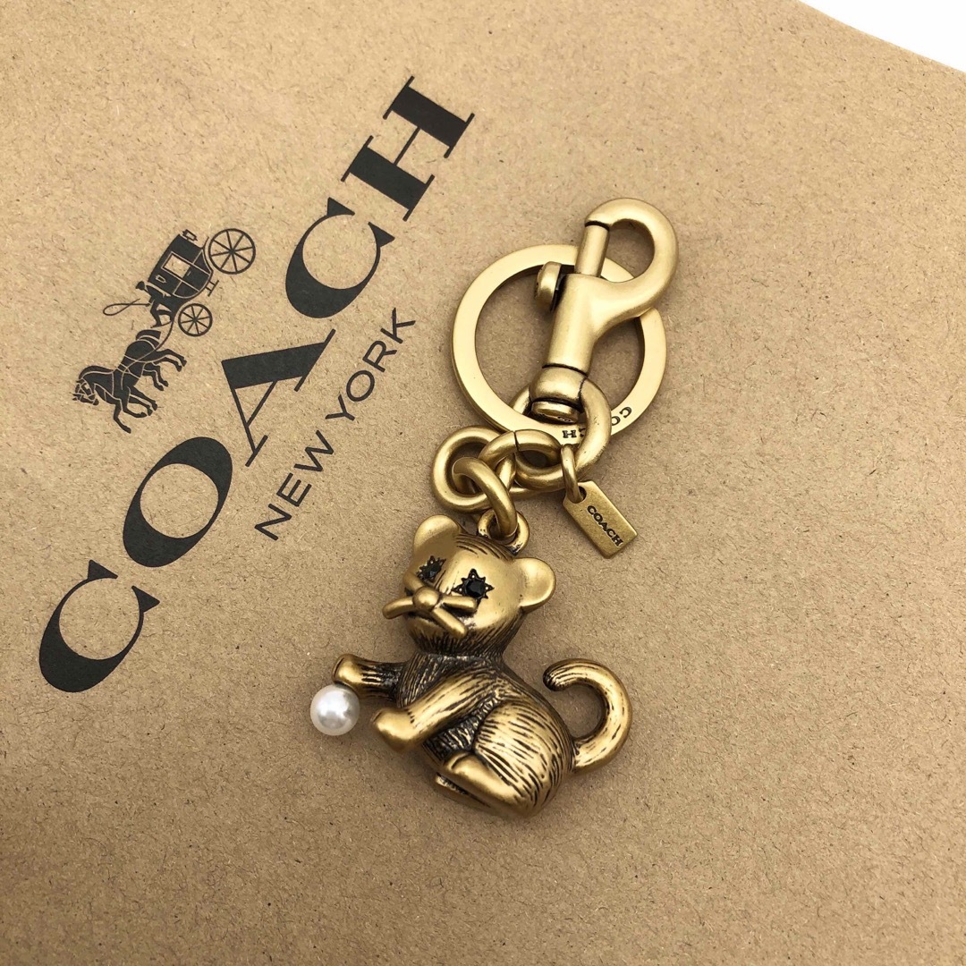 【COACH☆新作】新品！クリーチャー パピー バッグ チャーム ！キャット！