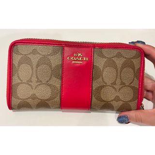 コーチ(COACH)のCOACH 長財布　レッド(財布)