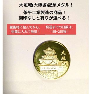 【大人気】【極美品】【限定品】大垣城(大柿城)記念メダル　日本の名城　茶平工業(その他)