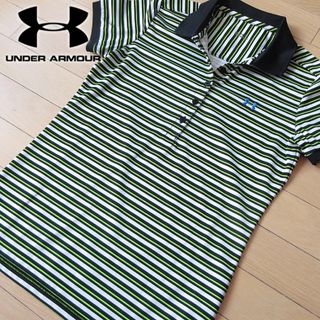 アンダーアーマー(UNDER ARMOUR)の超美品 M アンダーアーマー レディース 半袖ポロシャツ(ポロシャツ)