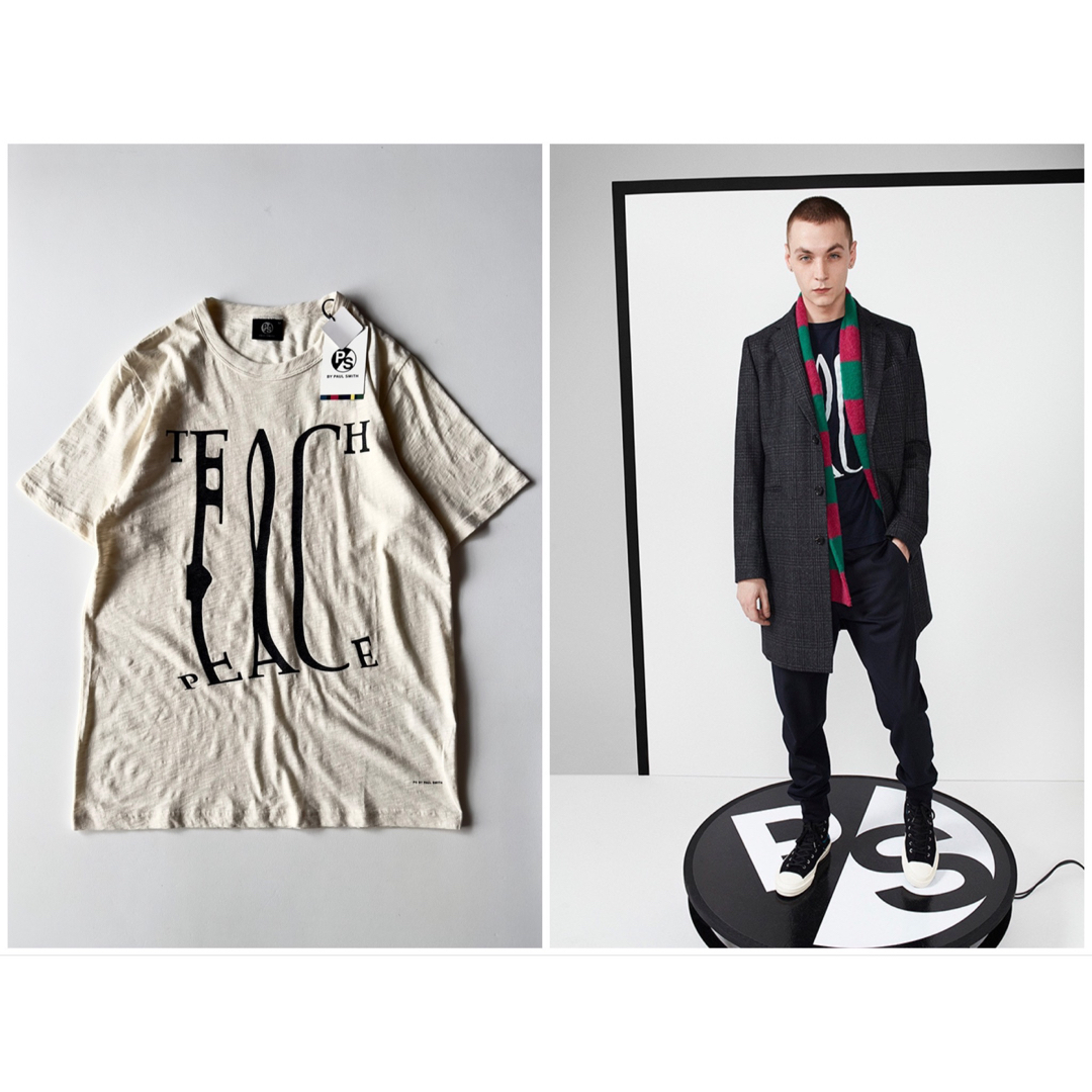 Paul Smith(ポールスミス)の新品 LOOK色違い PS Paul Smith かすれロゴプリントTシャツ M メンズのトップス(Tシャツ/カットソー(半袖/袖なし))の商品写真