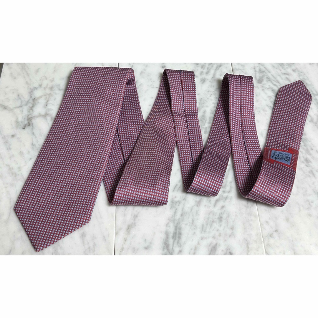 ✨️極美品✨️ HERMES フランス製 silk100% レッド ブルー