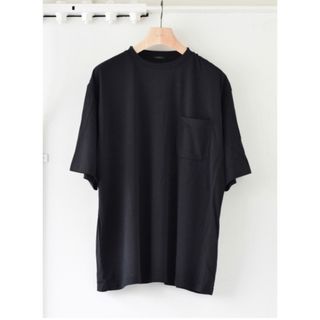 コモリ(COMOLI)のCOMOLI 21ss ウール天竺半袖クルー  ネイビー サイズ3(Tシャツ/カットソー(半袖/袖なし))