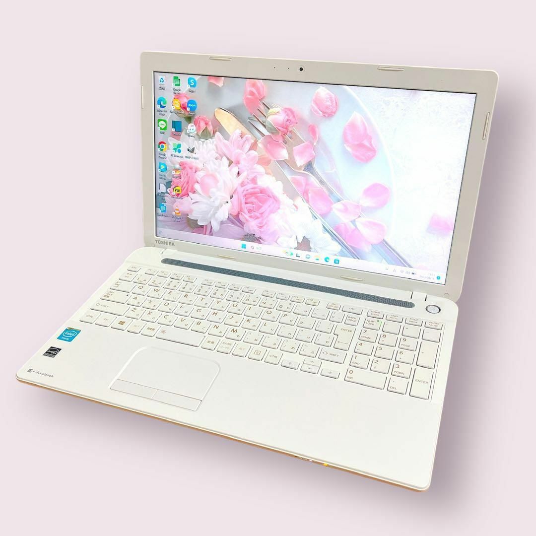 高速SSD❤️東芝⭐️カメラ付き❣️白ノートパソコン⭐️PC❤️ - ノートPC