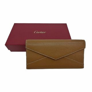 「正規品」Cartier/カルティエ.マルチェロ.レザー長財布/Gカード付き