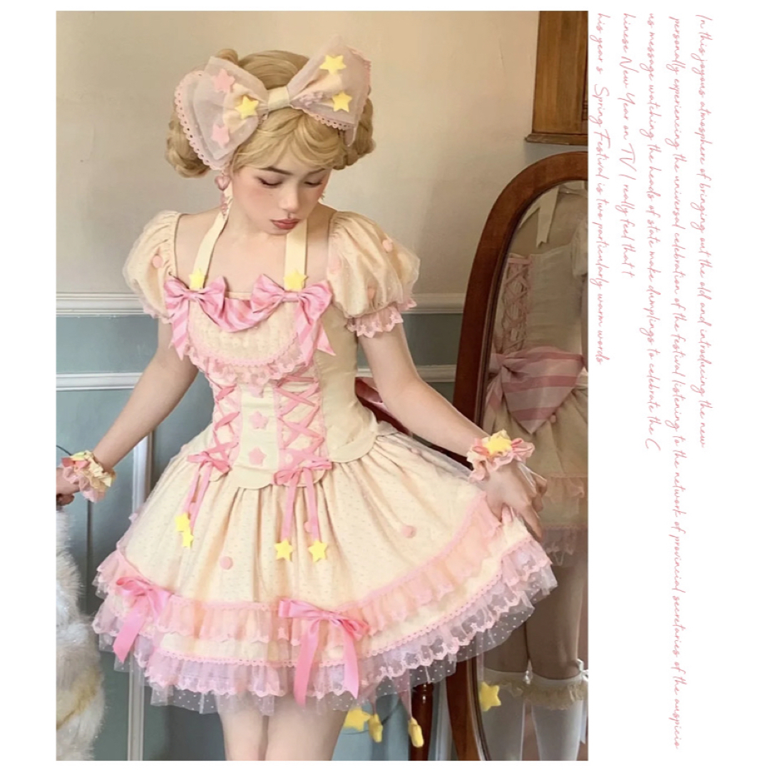 Angelic Pretty - 砂糖魔法 ワンピース4点セット 甘ロリ しゅくれどー