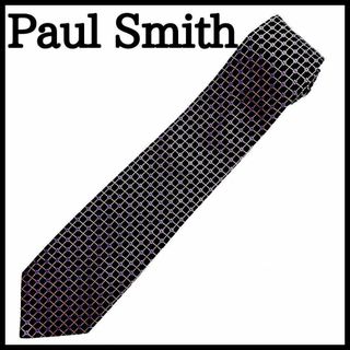 ポールスミス(Paul Smith)の日本製 極美品 Paul Smith ポールスミス ネクタイ 花柄 チェック柄(ネクタイ)