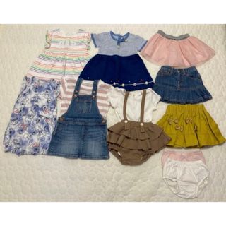 ベビーギャップ(babyGAP)の女の子 夏服 ワンピース スカート80サイズ まとめ売り(ワンピース)