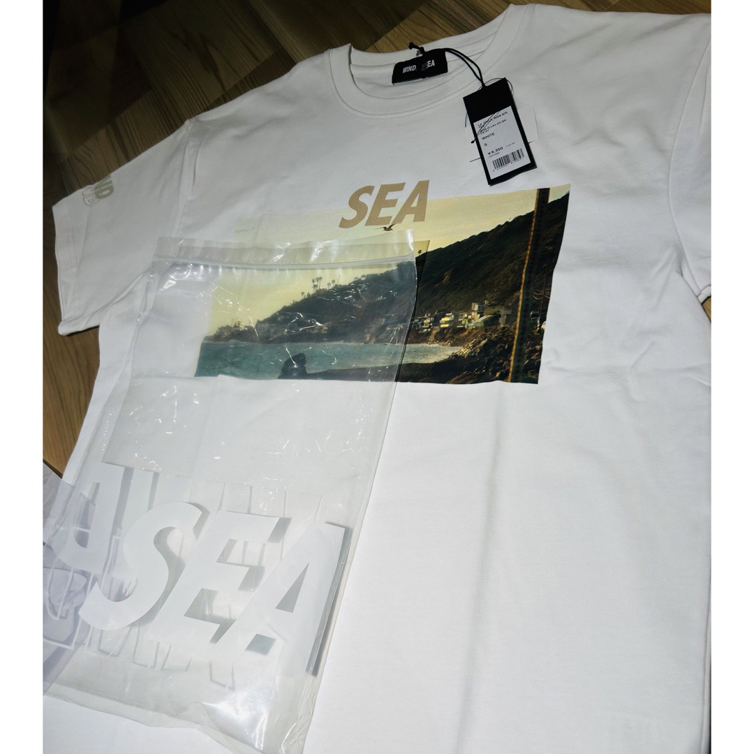 WIND AND SEA(ウィンダンシー)の最終値下げ　windandsea Tシャツ　lajolla 白 メンズのトップス(Tシャツ/カットソー(半袖/袖なし))の商品写真