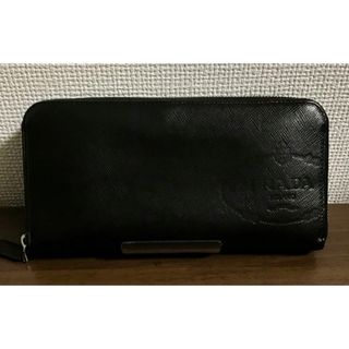 プラダ(PRADA)の早い者勝ち！PRADA ラウンドファスナー長財布　サフィアーノ　本物ロゴ型押し(長財布)