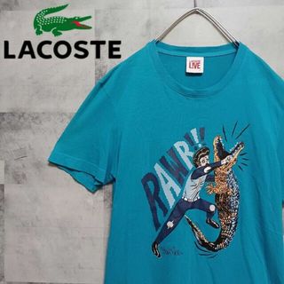 ラコステライブ(LACOSTE L!VE)のLACOSTE ラコステ ラコステライブ メンズTシャツ ライトブルー L(Tシャツ/カットソー(半袖/袖なし))