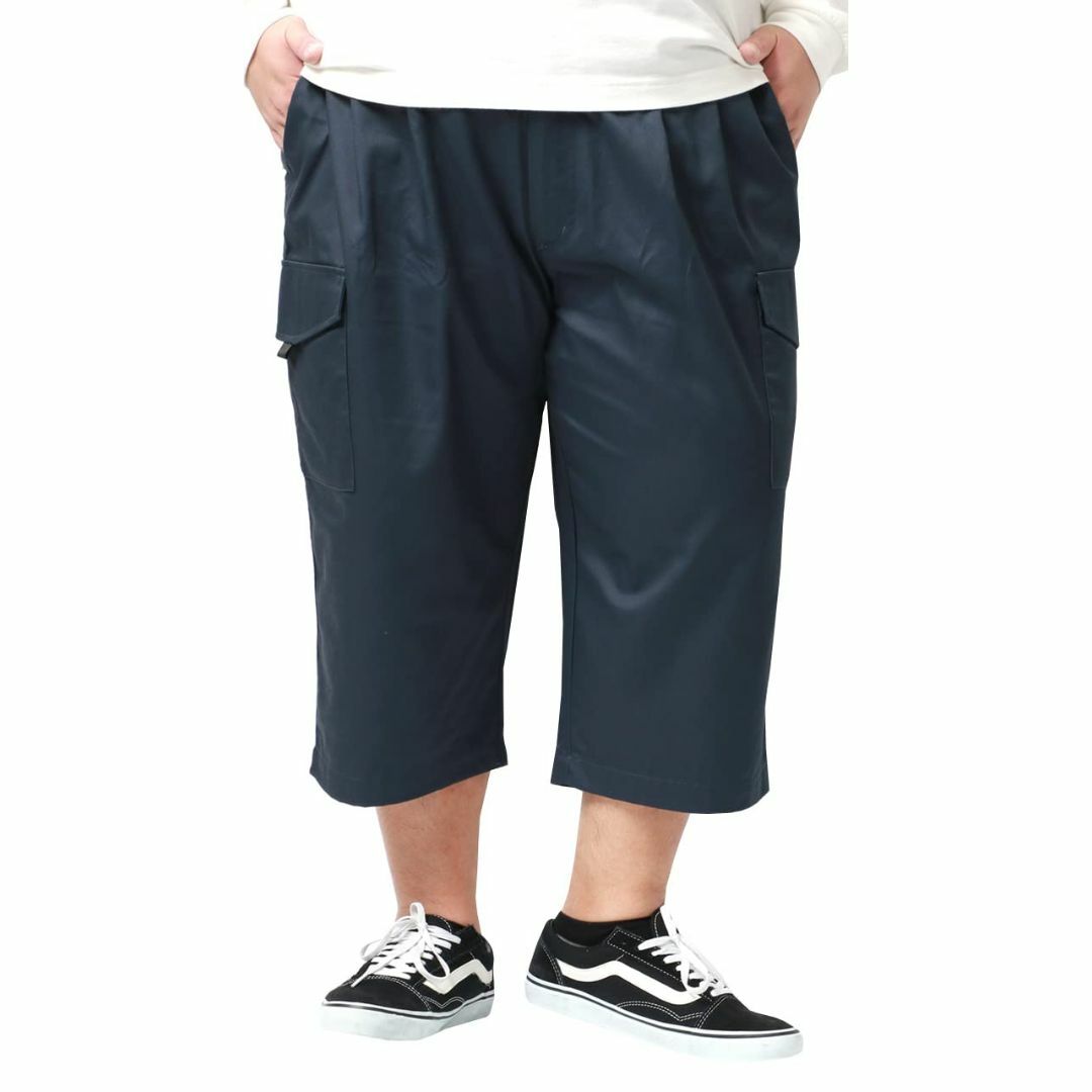 エムアールユー カーゴパンツ メンズ 大きいサイズ 7分丈 ショートパンツ 3Lファッション小物