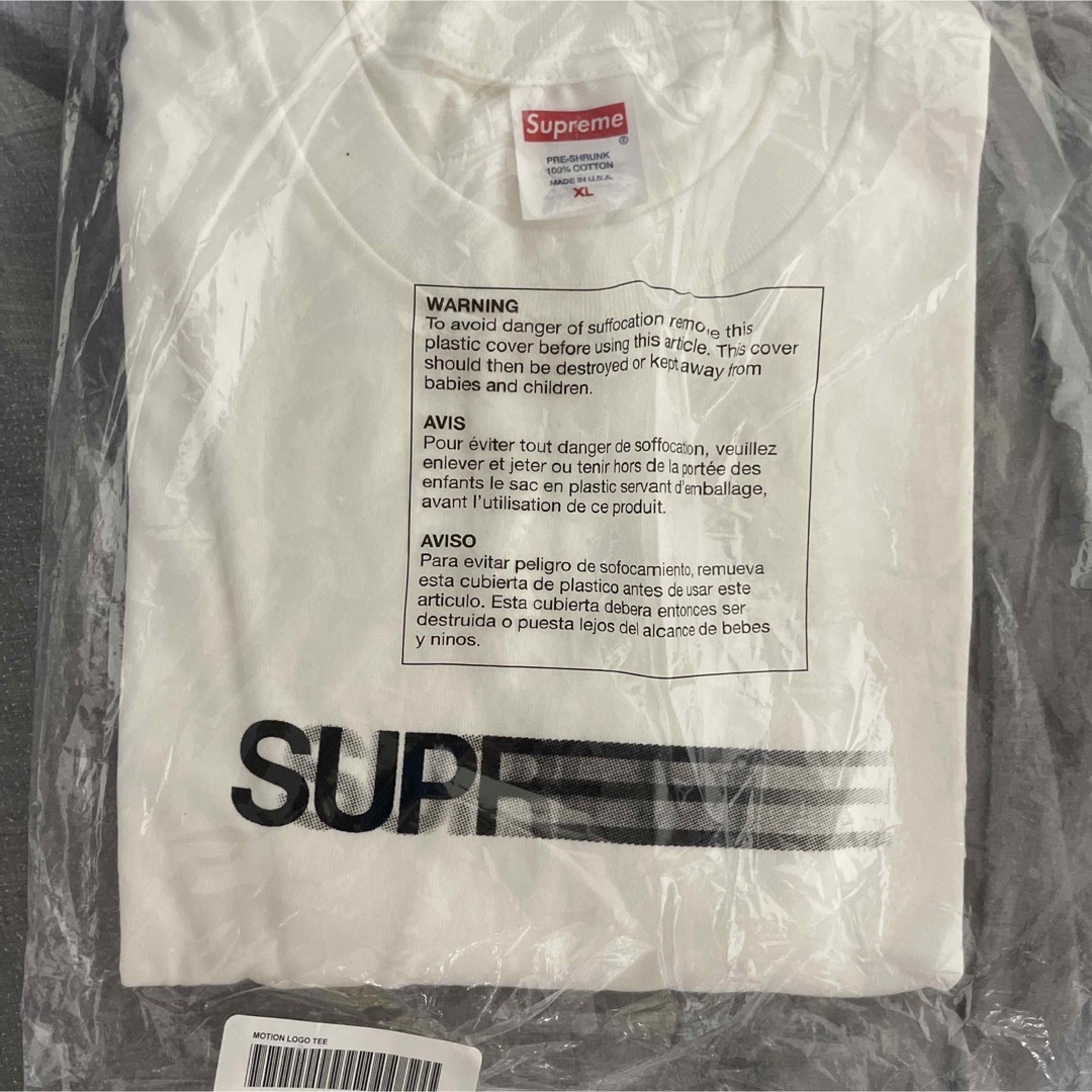 ホワイト　Supreme Motion Logo Tee 即完売　新品未使用