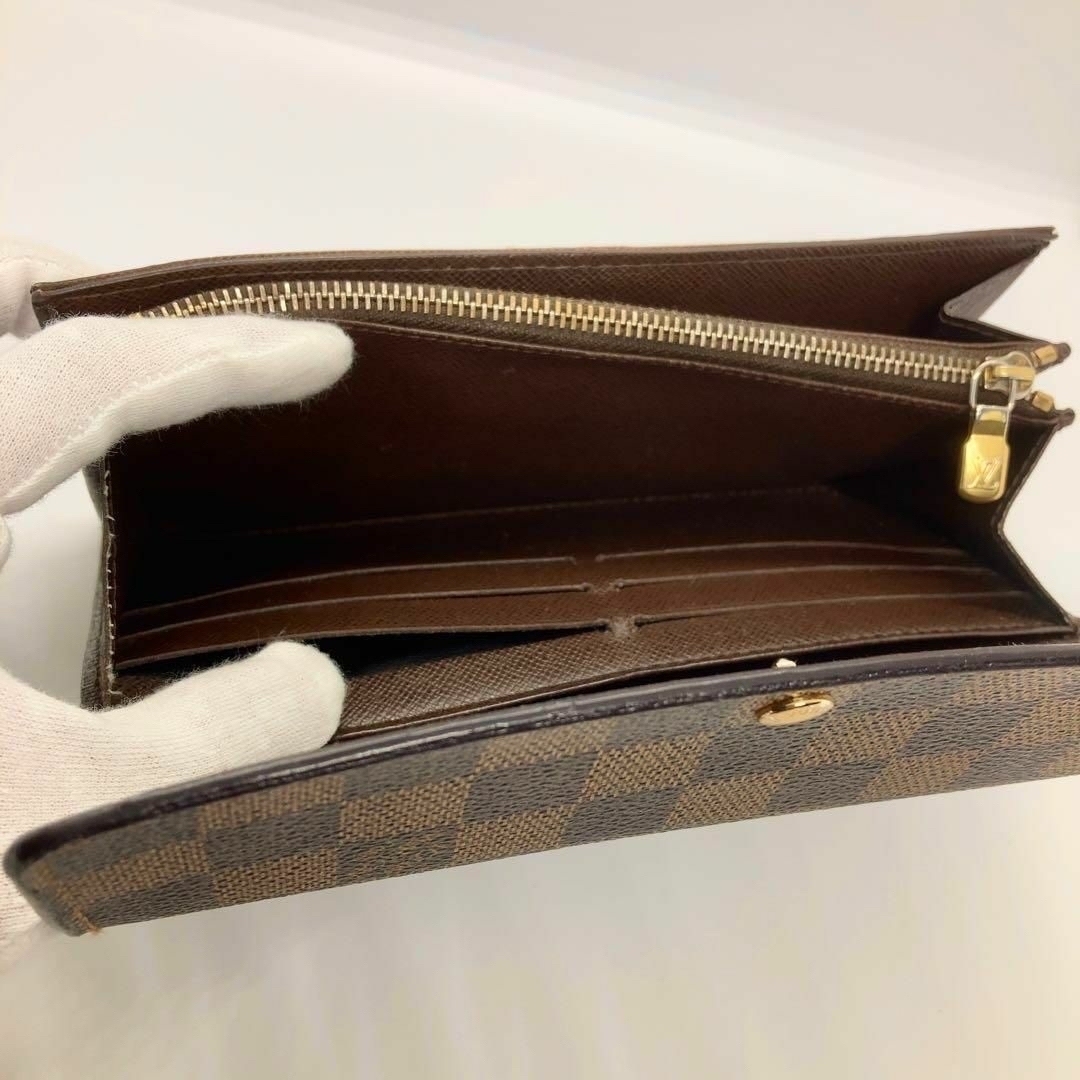 LOUIS VUITTON(ルイヴィトン)のルイヴィトン 長財布 茶 ポルトフォイユサラ レディースのファッション小物(財布)の商品写真