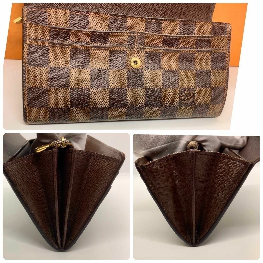 LOUIS VUITTON(ルイヴィトン)のルイヴィトン 長財布 茶 ポルトフォイユサラ レディースのファッション小物(財布)の商品写真