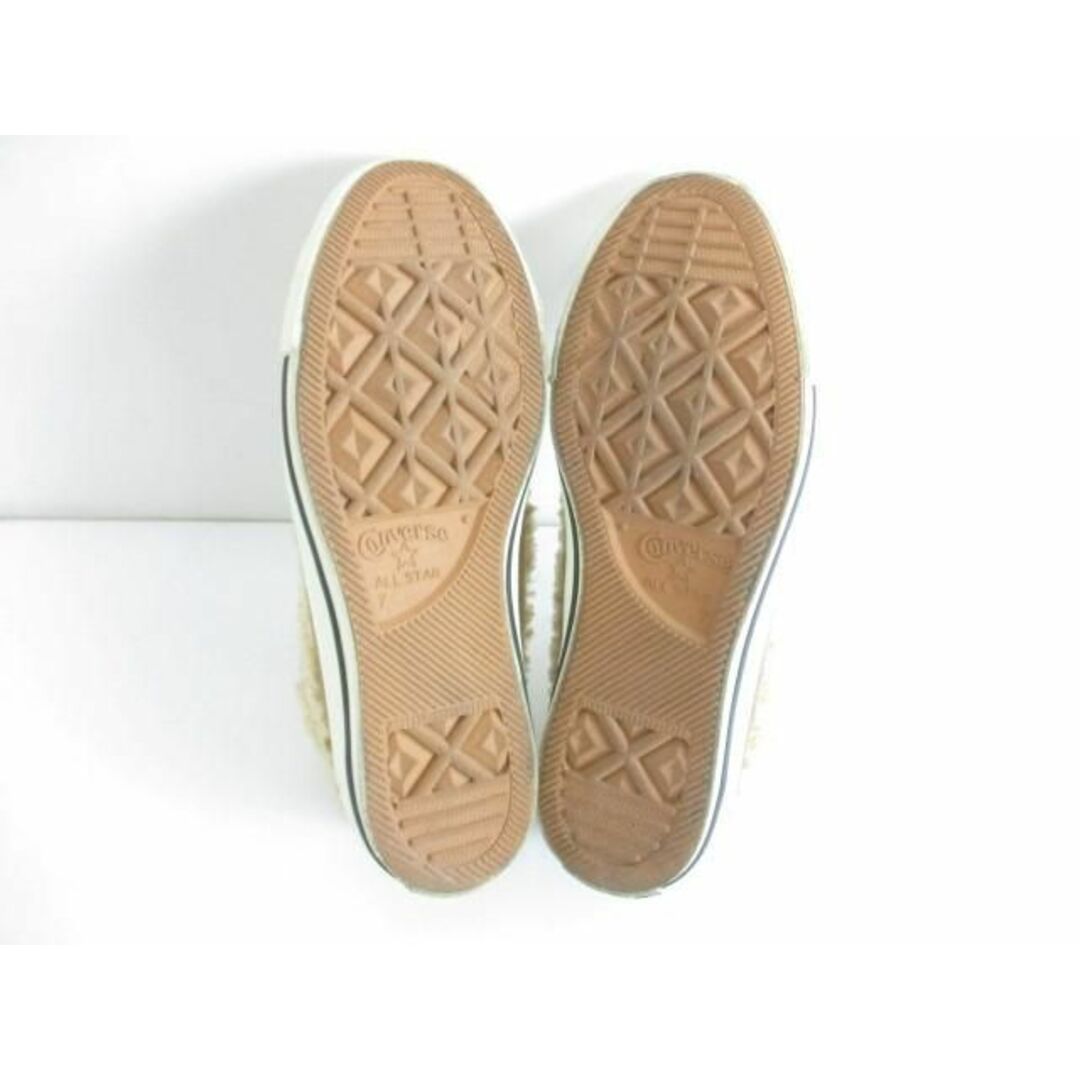  中古 コンバース CONVERSE オールスター×ディズニー ダッフィー スニーカー 25.5cm ベージュ メンズの靴/シューズ(スニーカー)の商品写真