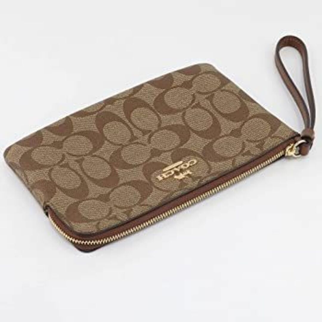 COACH(コーチ)の新品 送料無料 正規品 コーチ COACH 長財布  ストラップ ラウンドジップ レディースのファッション小物(財布)の商品写真