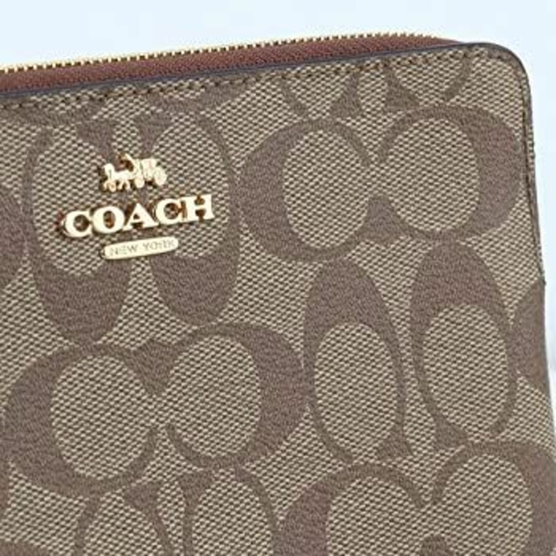 COACH(コーチ)の新品 送料無料 正規品 コーチ COACH 長財布  ストラップ ラウンドジップ レディースのファッション小物(財布)の商品写真