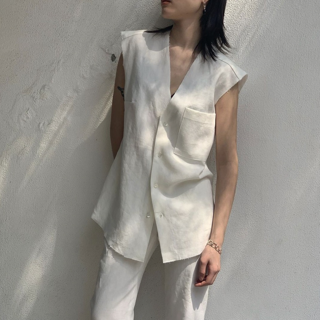 TOMORROWLAND - gabriela coll garments リネンベスト ガブリエラ 新品 ...