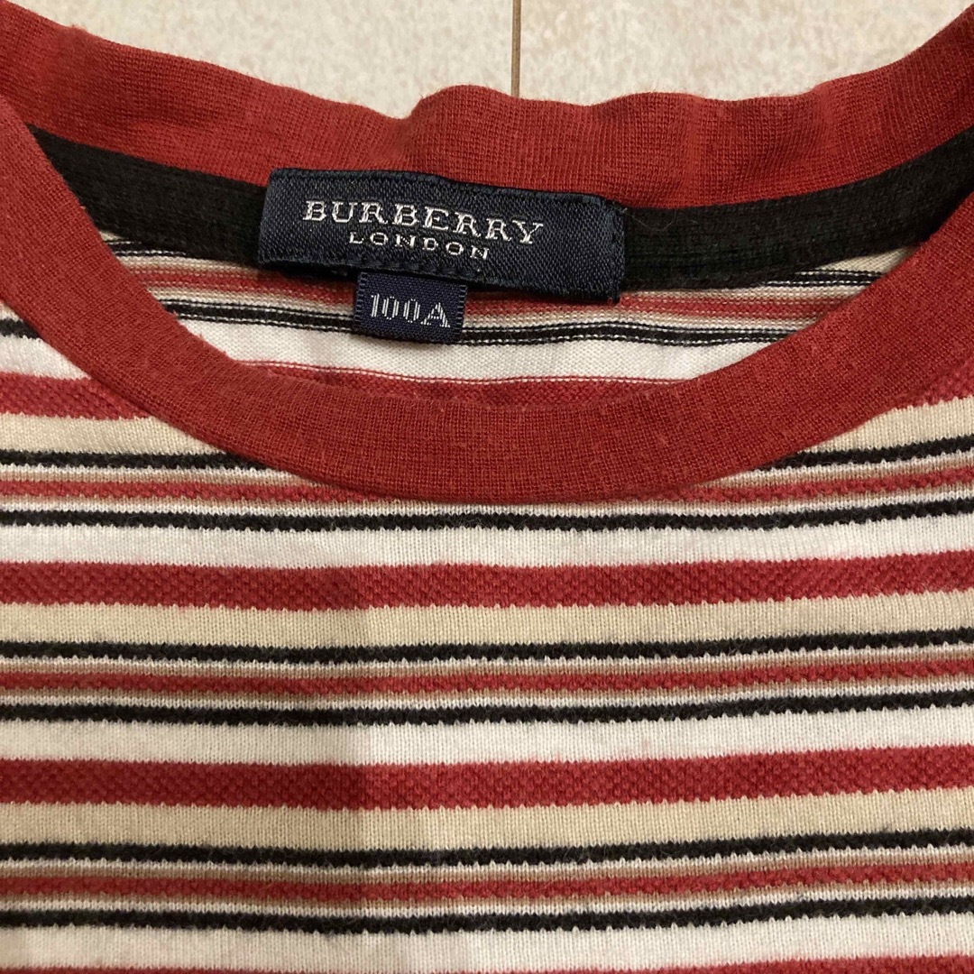 BURBERRY - 100センチ☆Burberry 赤ボーダーの通販 by chiwawa2※プロフ