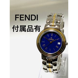 フェンディ メンズ腕時計(アナログ)(ブルー・ネイビー/青色系)の通販