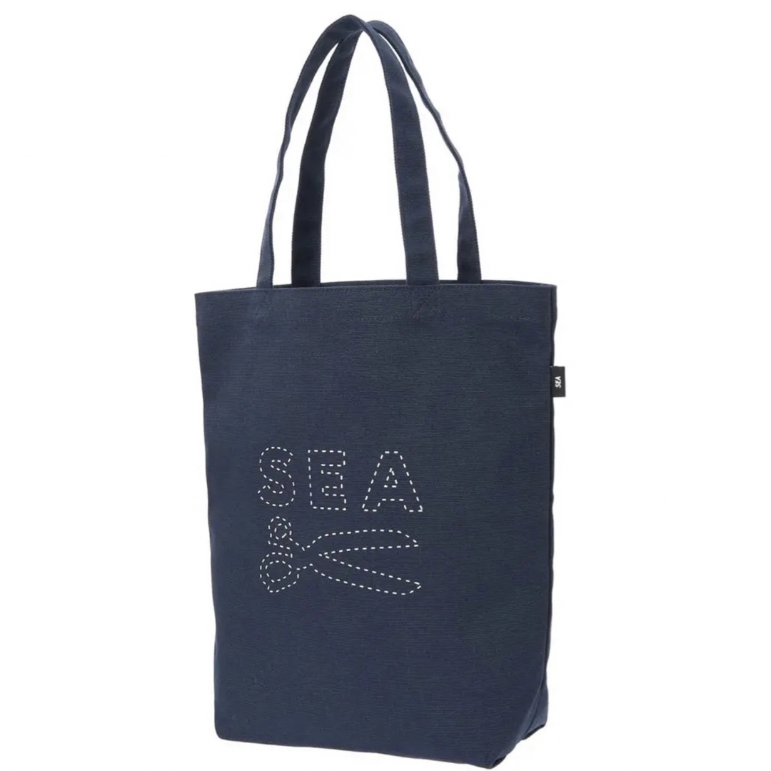 DENHAM WIND AND SEA CANVAS TOTE BAG ネイビー