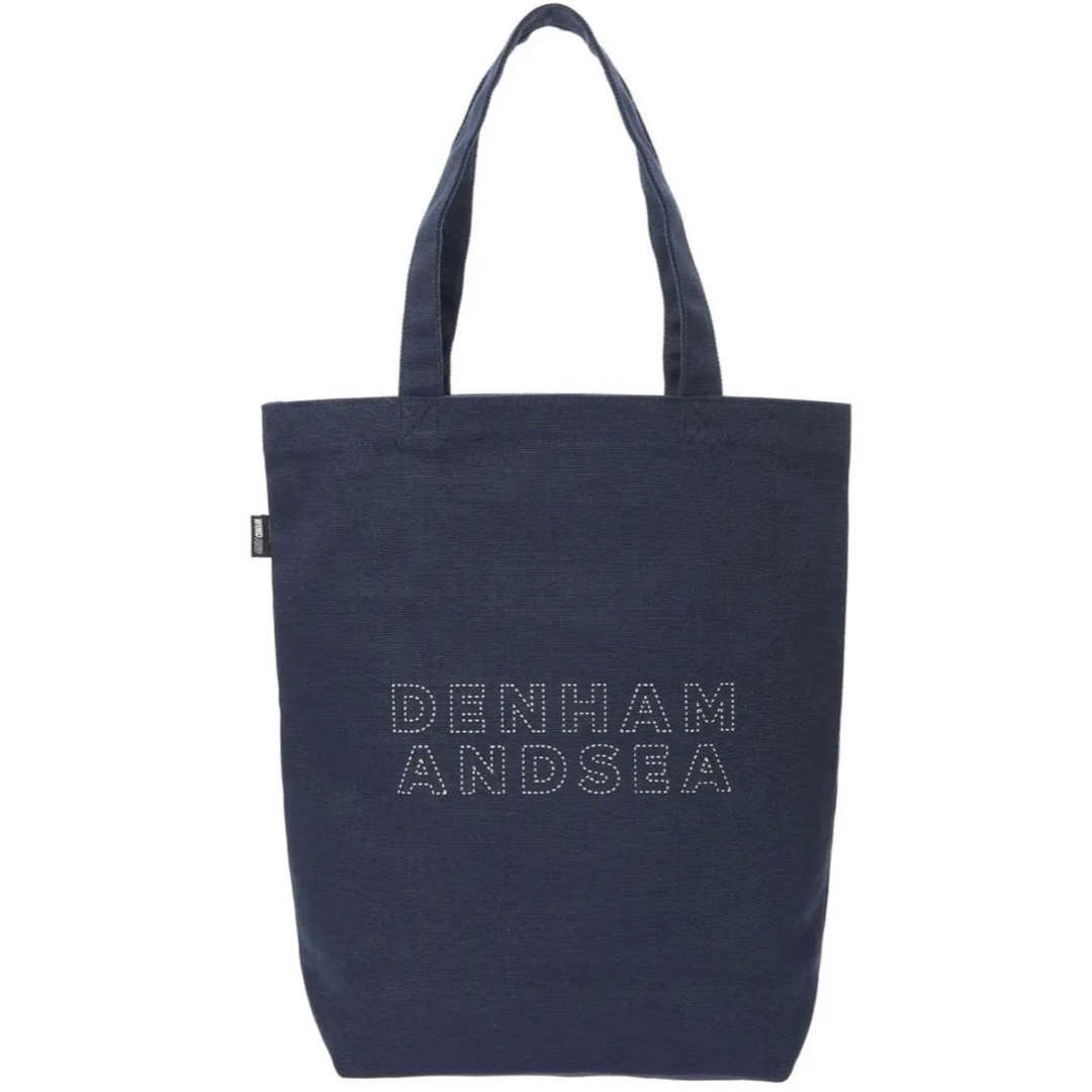 WIND AND SEA(ウィンダンシー)のDENHAM WIND AND SEA CANVAS TOTE BAG ネイビー メンズのバッグ(トートバッグ)の商品写真