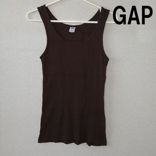 ギャップ(GAP)の★格安 GAP(ギャップ）タンクトップ ブラウン★(タンクトップ)