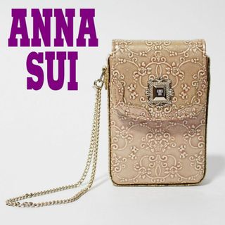 アナスイ(ANNA SUI)の新品 アナスイ 訳有 ルーミー チェーン付 シガレット タバコケース ピンク系(ポーチ)