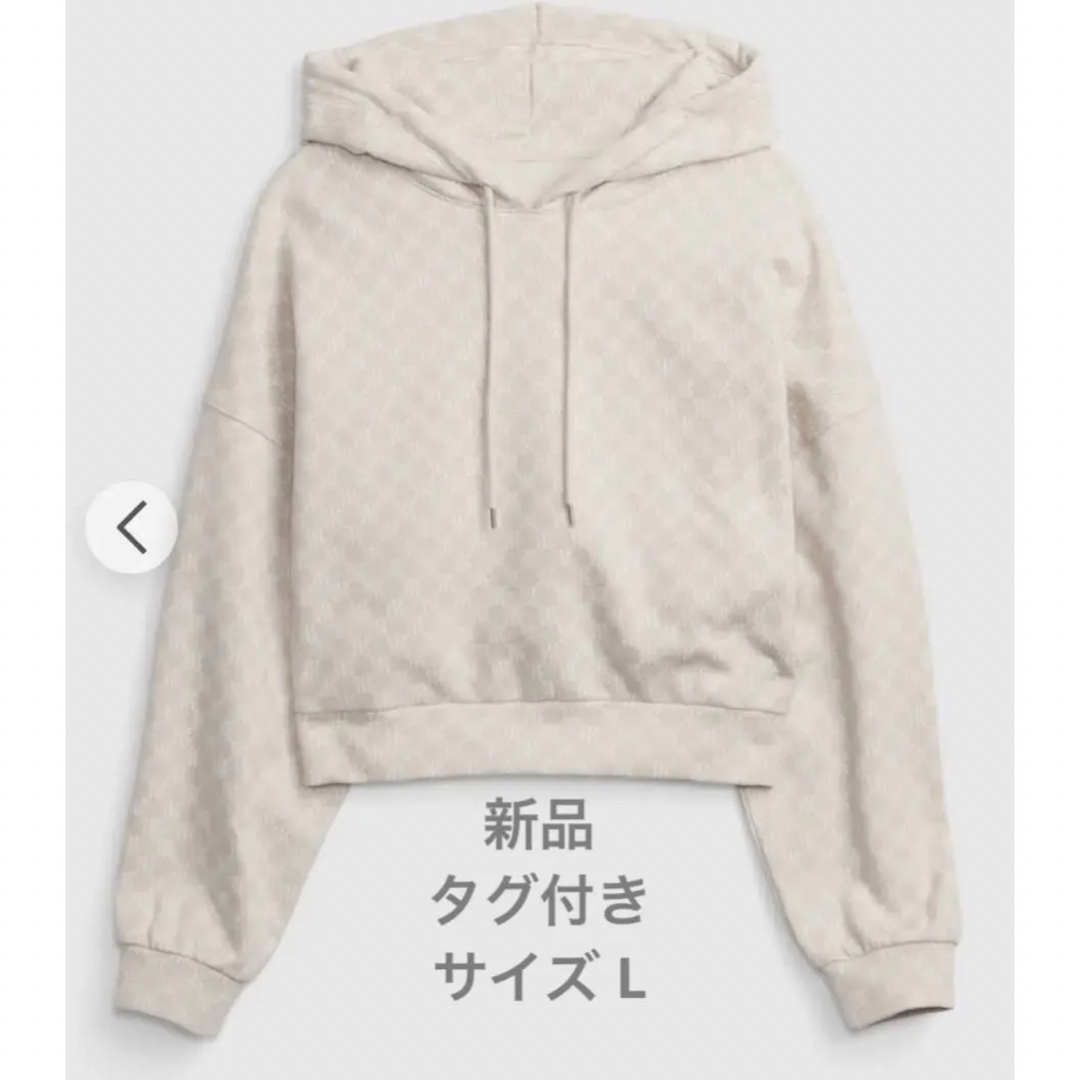 GAP(ギャップ)の新品タグ付 ヴィンテージソフト クロップド GAPロゴパーカー レディースのトップス(パーカー)の商品写真