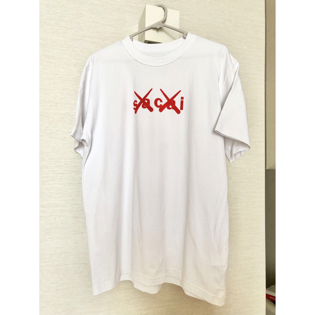 sacai×KAWS 】 Flock Print T-ShirtロゴTシャツ - Tシャツ/カットソー