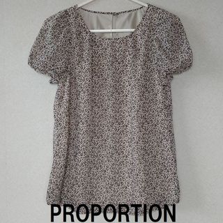 プロポーションボディドレッシング(PROPORTION BODY DRESSING)の★美品 PROPORTION(プロポーション)チュニック レオパード柄★(カットソー(半袖/袖なし))