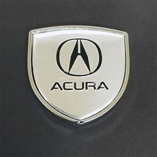 ホンダ(ホンダ)のACURA 　アキュラ　3D金属ステッカー 　シルバー　　1枚(車外アクセサリ)