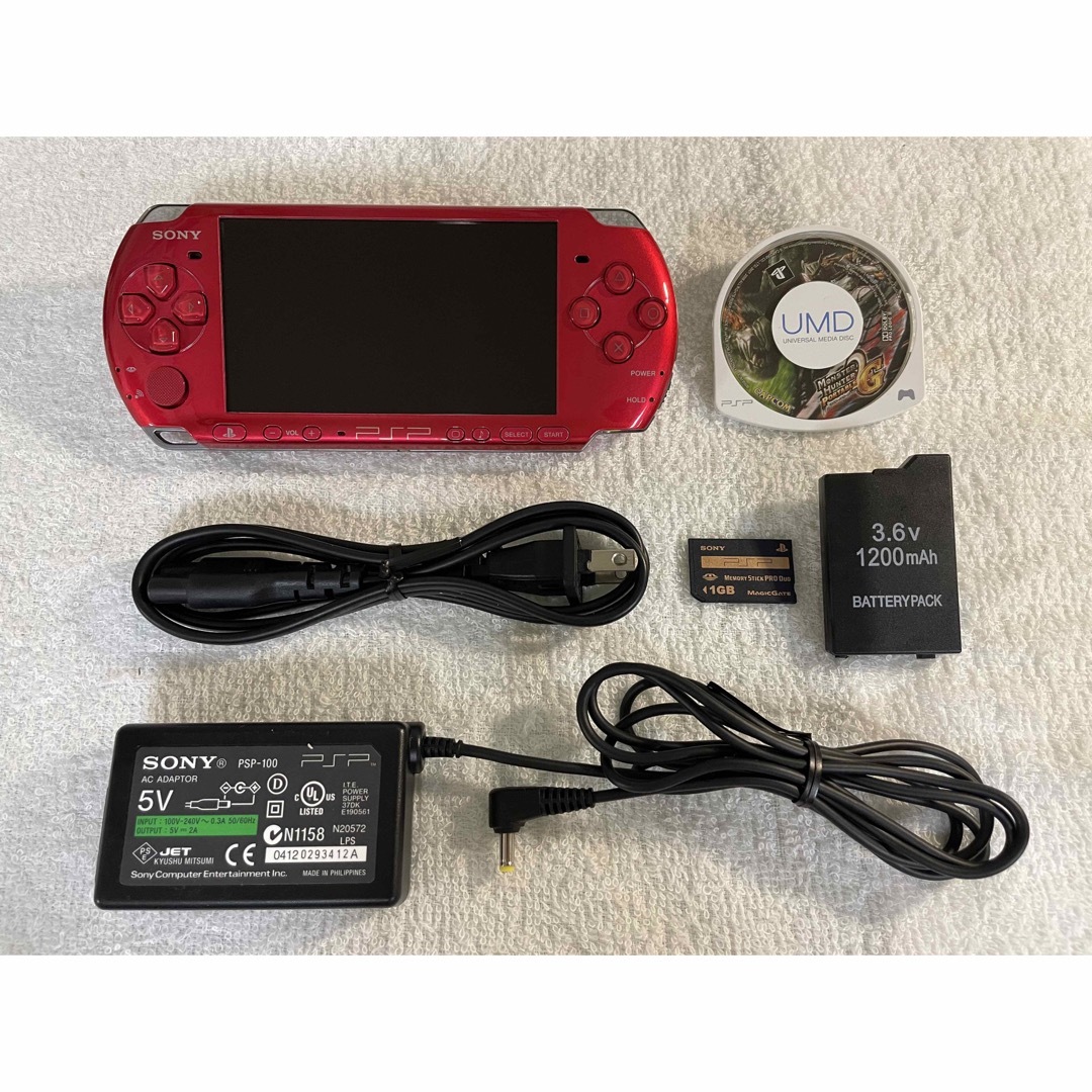 ☆良品☆ PSP-3000 ラディアントレッド携帯用ゲーム機本体