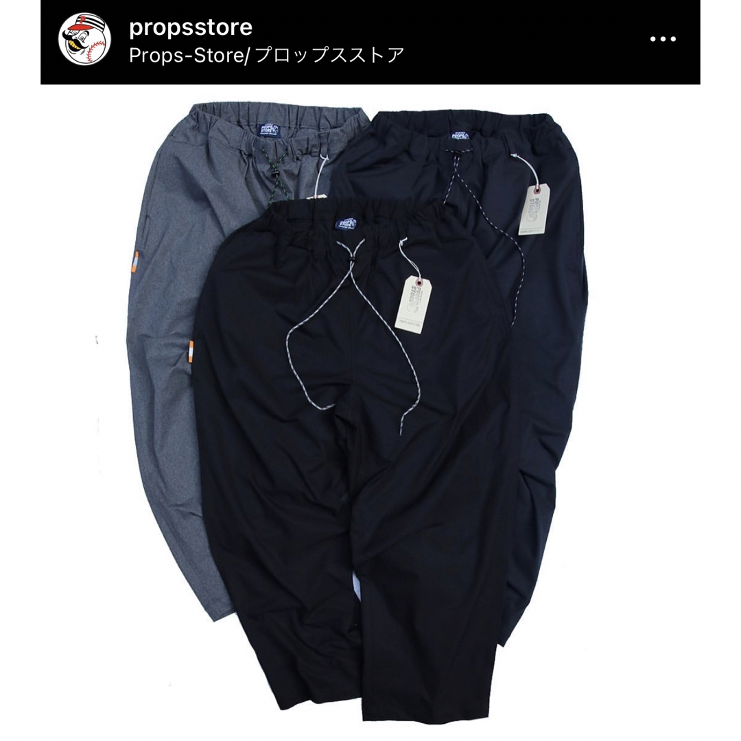 PROPS-STORE ストレッチポリエステルイージートラウザーパンツ　XS