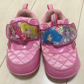 靴　マジックテープ　ピンク　女の子　美品(スニーカー)