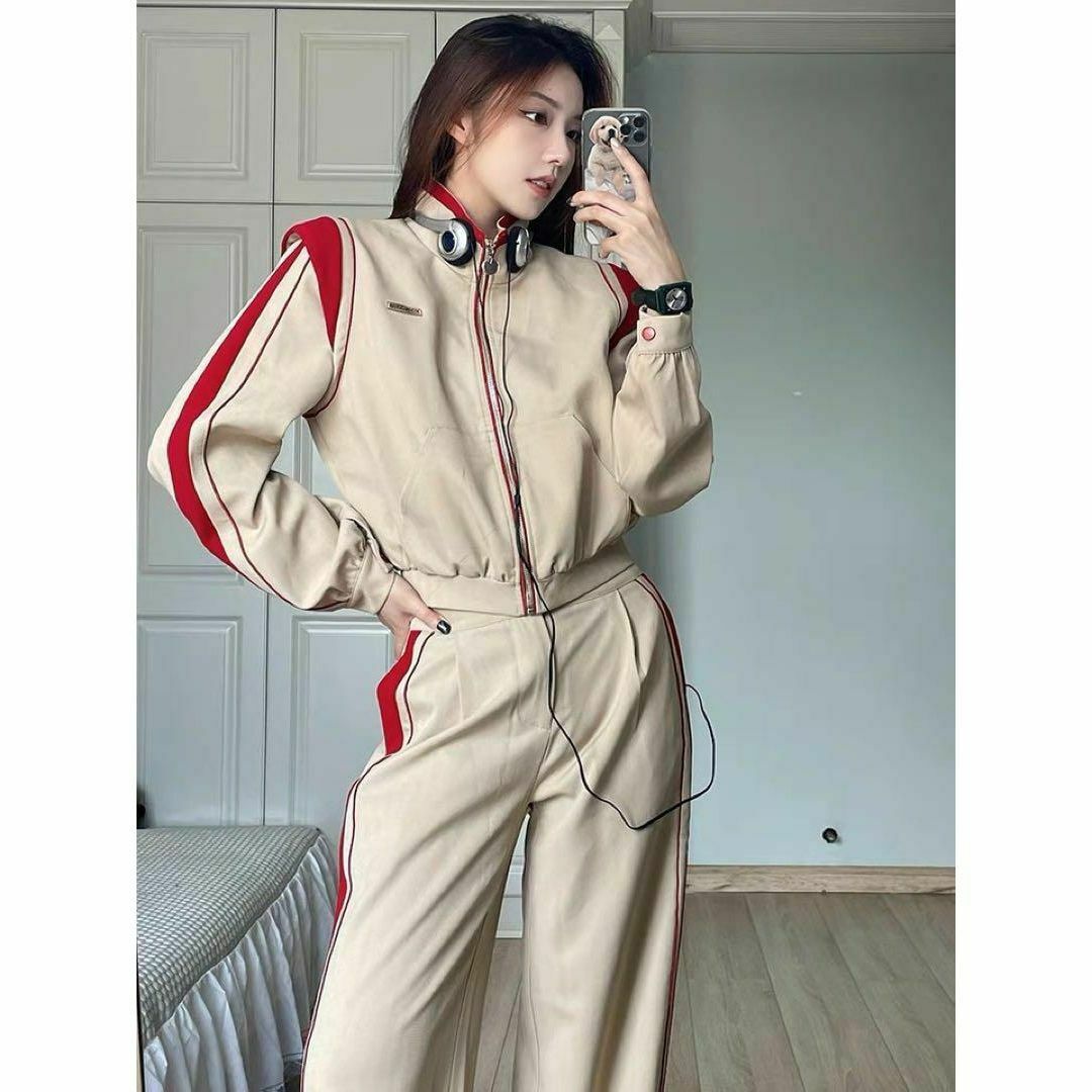 春夏コーデ❤️セットアップ上下 レディース ジャージ スウェット ジャケット 春夏コーデ❤️セットアップ上下 レディース ジャージ スウェット ジャケット