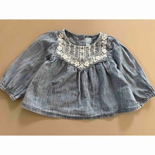 ベビーギャップ(babyGAP)のギャップ　刺しゅうトップス　女の子　ブラウス　チュニック　Tシャツ(Ｔシャツ)