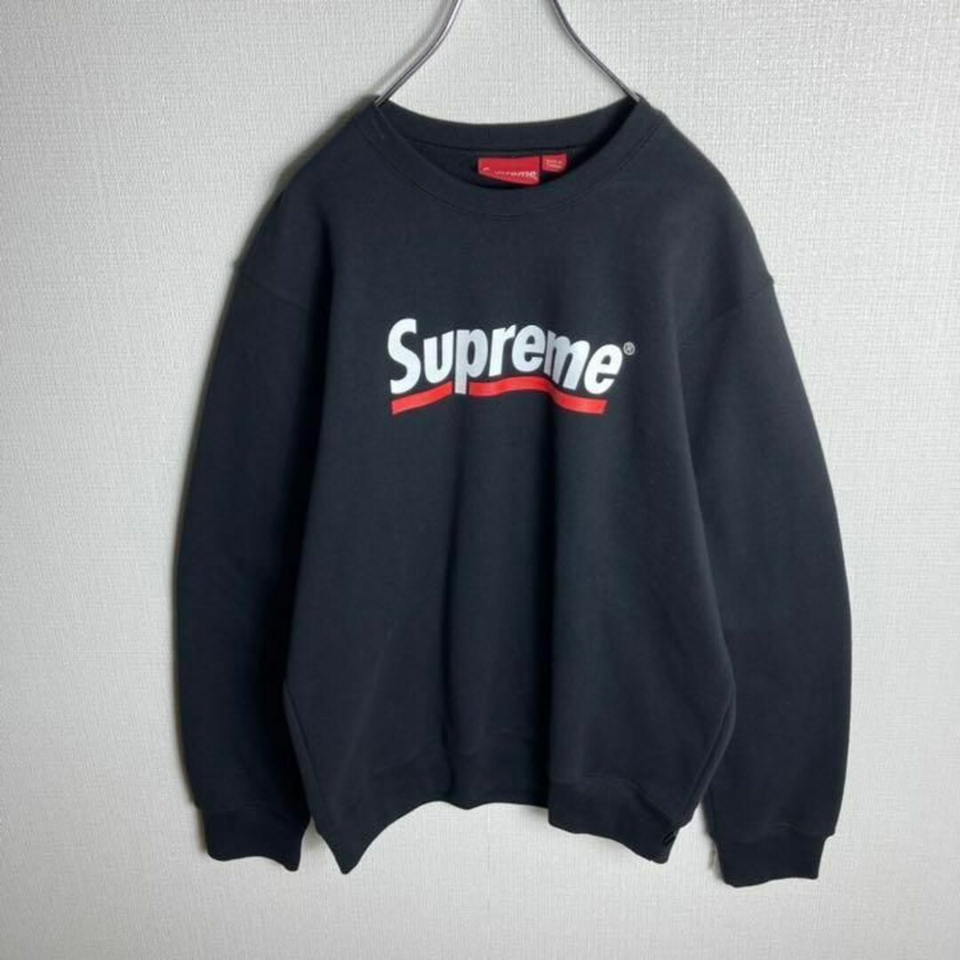 【激レア】シュプリーム Supreme スウェット デカロゴ ブラック