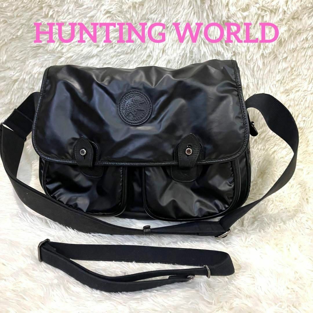 爆安の HUNTING WORLD ショルダーバッグ バチュークロス