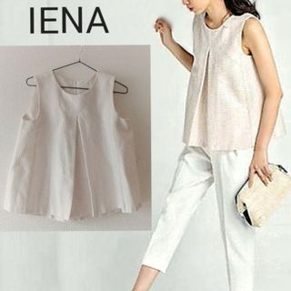 イエナ(IENA)の【イエナ】ノースリーブ フレア トップ(シャツ/ブラウス(半袖/袖なし))