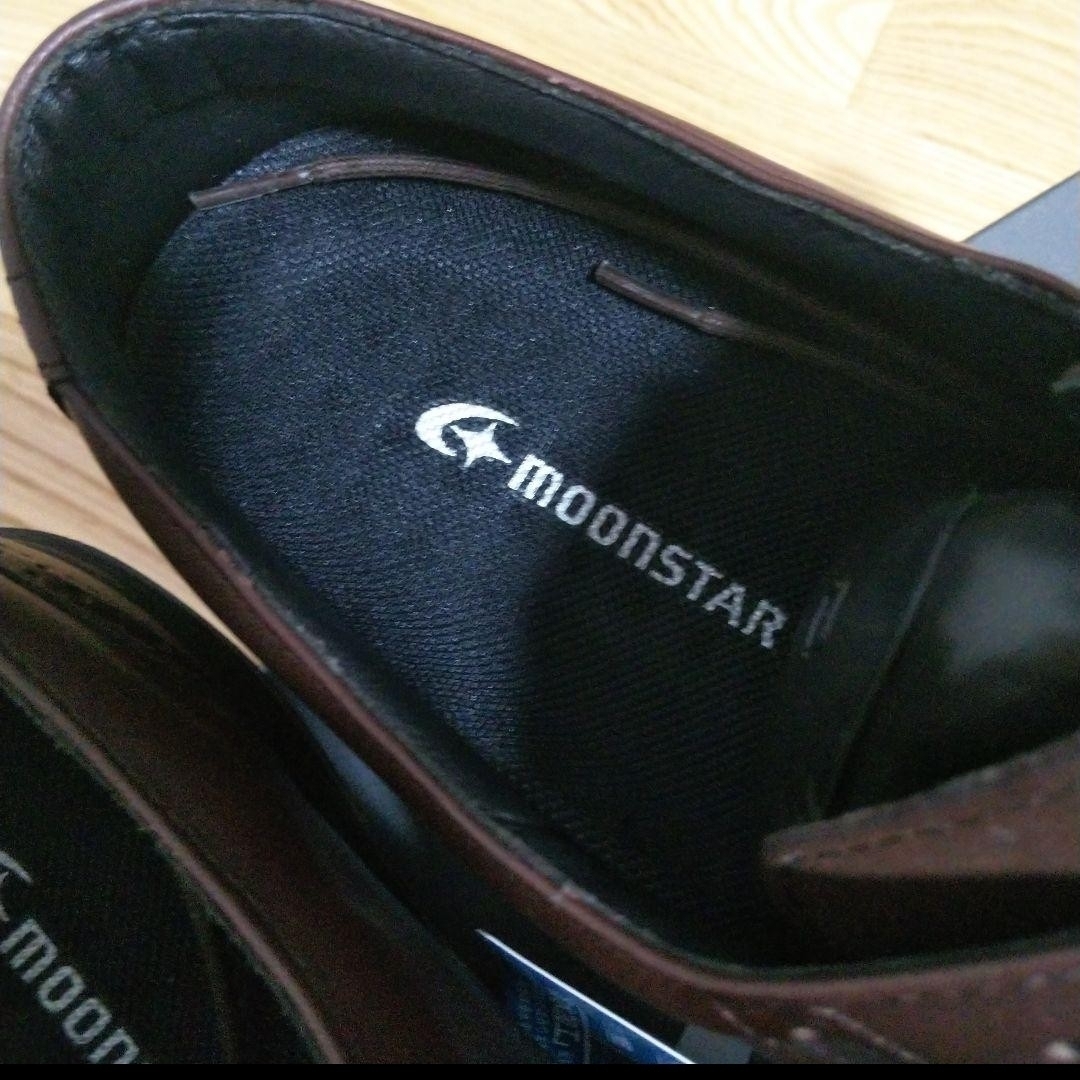 MOONSTAR (ムーンスター)の新品18700円☆MOONSTARムーンスターウイングチップ 撥水革靴24㎝ メンズの靴/シューズ(ドレス/ビジネス)の商品写真