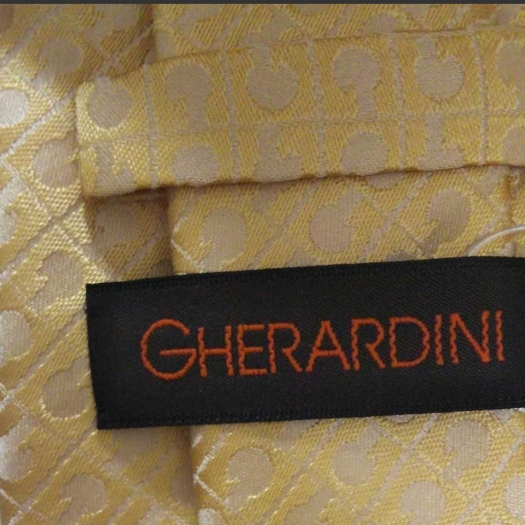 GHERARDINI(ゲラルディーニ)の新品未使用14040円☆GHERARDINIゲラルディーニ ネクタイ シルク黄色 メンズのファッション小物(ネクタイ)の商品写真