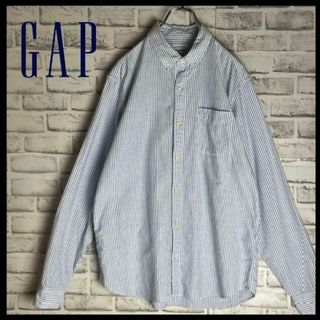 ギャップ GAP 半袖 ボタンダウンシャツ メンズXXL /eaa352322