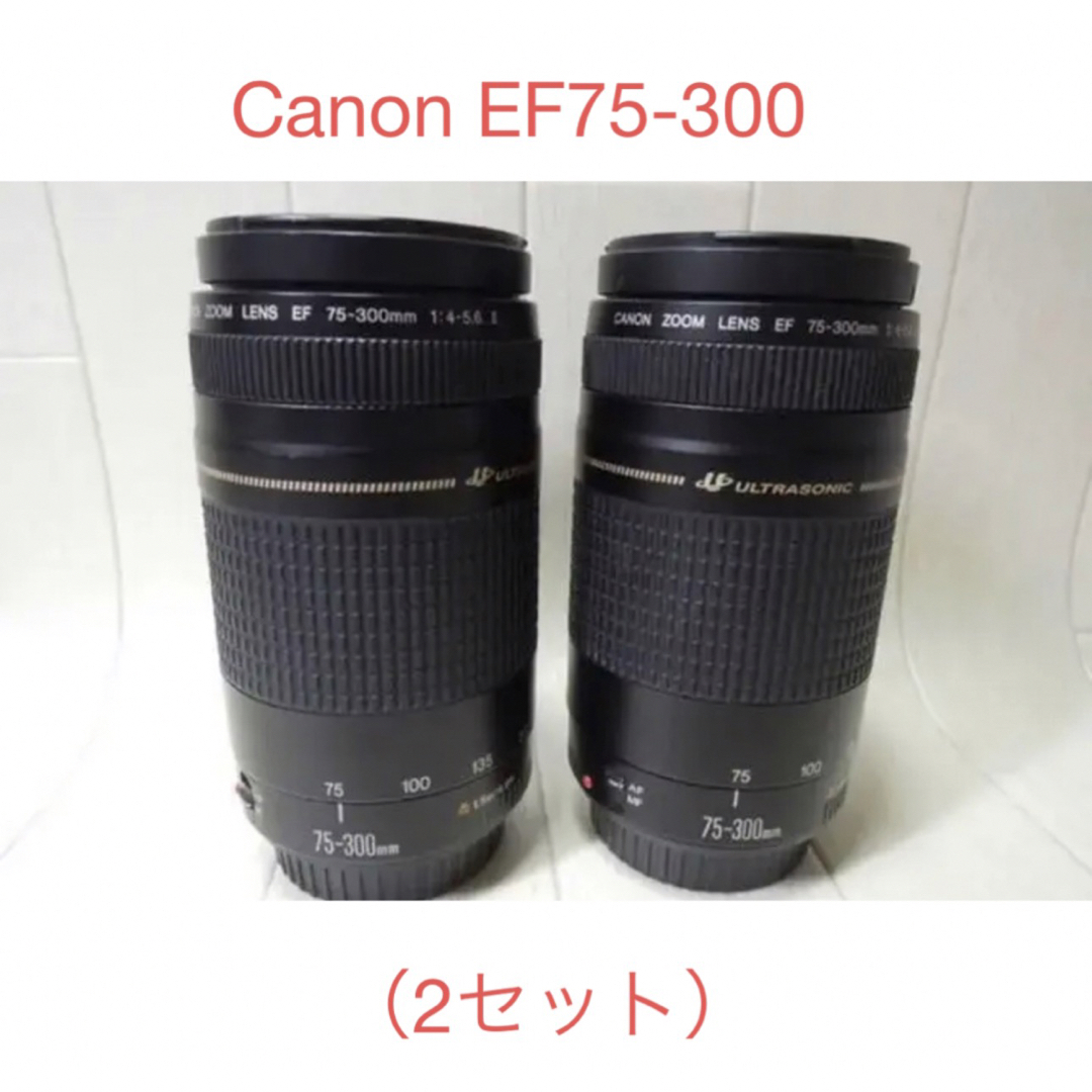 Canon - （2セット）望遠レンズ☆キャノン Canon EF 75-300㎜の+