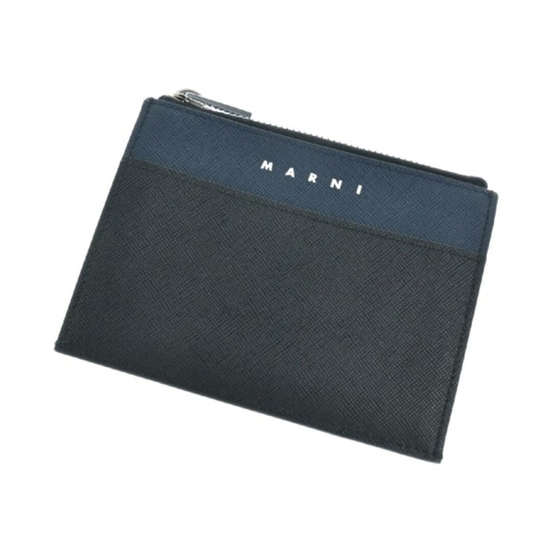 MARNI マルニ カードケース - 黒x紺 - 名刺入れ/定期入れ